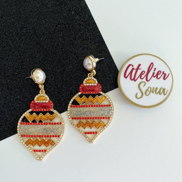 Atelier Sona Jewelry - Christmas Ornament Earrings